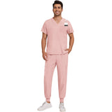Unisex Washable Anti-wrinkle Surgical Uniform Women Men Medical Nurse Scrub Set Soft Breathable Jogger Doctor Nursing Workwear