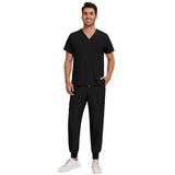 Unisex Washable Anti-wrinkle Surgical Uniform Women Men Medical Nurse Scrub Set Soft Breathable Jogger Doctor Nursing Workwear