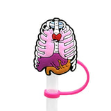 8mm Medical Theme Silicone Healthcare Straw Toppers Cute Nurse Doctor Straw Cover for Tumblers Bulk Wholesale Cup Accessories