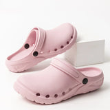 New Cartoon Printed Medical Shoes Nursing Clogs EVA Flexible Anti-slip Scrub Slip on Shoes Garden Working Footwear Unisex