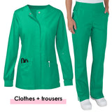 Wholesale Scrub Suit Medical Surgical Gown Stretch Tops High Quality Scrub Jacket Medicals Scrubs Hospital Doctors Nurse Uniform