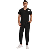Unisex Washable Anti-wrinkle Surgical Uniform Women Men Medical Nurse Scrub Set Soft Breathable Jogger Doctor Nursing Workwear