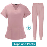 Wholesale Price Custom Logo Quick-Dry V-Neck Jogger Pocket Scrubs Comfortable Dentist Oral Hospital Nursing Uniform Sets for Men