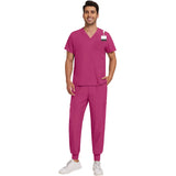 Unisex Washable Anti-wrinkle Surgical Uniform Women Men Medical Nurse Scrub Set Soft Breathable Jogger Doctor Nursing Workwear