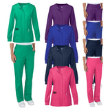 Wholesale Scrub Suit Medical Surgical Gown Stretch Tops High Quality Scrub Jacket Medicals Scrubs Hospital Doctors Nurse Uniform