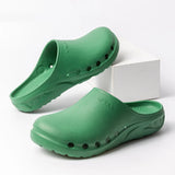 New Cartoon Printed Medical Shoes Nursing Clogs EVA Flexible Anti-slip Scrub Slip on Shoes Garden Working Footwear Unisex
