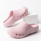 New Cartoon Printed Medical Shoes Nursing Clogs EVA Flexible Anti-slip Scrub Slip on Shoes Garden Working Footwear Unisex