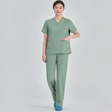 Comfortable V-Neck Wholesale Hospital Workwear Dental Clinic Doctors Surgical  Womens Medical Uniforms Scrubs Sets