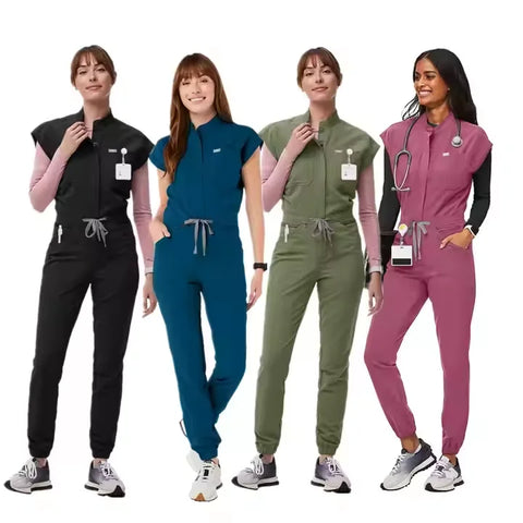 High Quality Girls One Piece Plus Size Rompers Women Jumpsuits Playsuits Bodysuits Hospital Jogger Scrubs Uniforms Sets