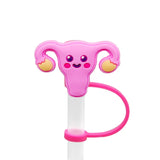 8mm Medical Theme Silicone Healthcare Straw Toppers Cute Nurse Doctor Straw Cover for Tumblers Bulk Wholesale Cup Accessories