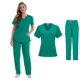Woman Uniforme Clinica Doctor Dental Joggers Scrubs Suits Medical Hospital Scrubs Uniforms Sets Spa Work Wear Nursing Uniforms