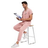 Unisex Washable Anti-wrinkle Surgical Uniform Women Men Medical Nurse Scrub Set Soft Breathable Jogger Doctor Nursing Workwear