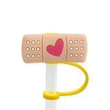 8mm Medical Theme Silicone Healthcare Straw Toppers Cute Nurse Doctor Straw Cover for Tumblers Bulk Wholesale Cup Accessories