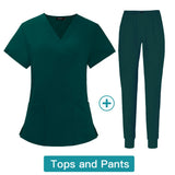 Wholesale Price Custom Logo Quick-Dry V-Neck Jogger Pocket Scrubs Comfortable Dentist Oral Hospital Nursing Uniform Sets for Men