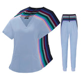Wholesale Price Custom Logo Quick-Dry V-Neck Jogger Pocket Scrubs Comfortable Dentist Oral Hospital Nursing Uniform Sets for Men
