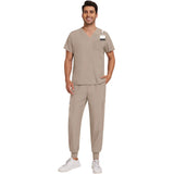 Unisex Washable Anti-wrinkle Surgical Uniform Women Men Medical Nurse Scrub Set Soft Breathable Jogger Doctor Nursing Workwear