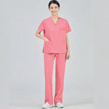 Comfortable V-Neck Wholesale Hospital Workwear Dental Clinic Doctors Surgical  Womens Medical Uniforms Scrubs Sets