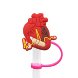 8mm Medical Theme Silicone Healthcare Straw Toppers Cute Nurse Doctor Straw Cover for Tumblers Bulk Wholesale Cup Accessories