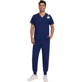 Unisex Washable Anti-wrinkle Surgical Uniform Women Men Medical Nurse Scrub Set Soft Breathable Jogger Doctor Nursing Workwear