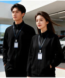 LS-GT2166 Women's Warm Comfortable Hospital Scrub Uniform Medical Jacket with Zip and Durable Pockets Made of Knitted Fabric