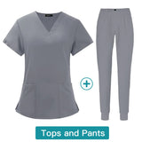 Wholesale Price Custom Logo Quick-Dry V-Neck Jogger Pocket Scrubs Comfortable Dentist Oral Hospital Nursing Uniform Sets for Men