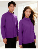 LS-GT2166 Women's Warm Comfortable Hospital Scrub Uniform Medical Jacket with Zip and Durable Pockets Made of Knitted Fabric