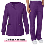 Wholesale Scrub Suit Medical Surgical Gown Stretch Tops High Quality Scrub Jacket Medicals Scrubs Hospital Doctors Nurse Uniform
