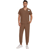 Unisex Washable Anti-wrinkle Surgical Uniform Women Men Medical Nurse Scrub Set Soft Breathable Jogger Doctor Nursing Workwear