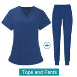 Wholesale Price Custom Logo Quick-Dry V-Neck Jogger Pocket Scrubs Comfortable Dentist Oral Hospital Nursing Uniform Sets for Men