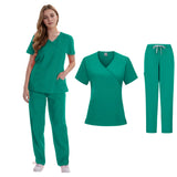 Woman Uniforme Clinica Doctor Dental Joggers Scrubs Suits Medical Hospital Scrubs Uniforms Sets Spa Work Wear Nursing Uniforms