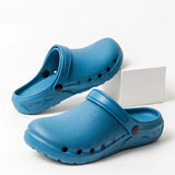 New Cartoon Printed Medical Shoes Nursing Clogs EVA Flexible Anti-slip Scrub Slip on Shoes Garden Working Footwear Unisex