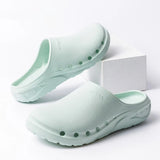 New Cartoon Printed Medical Shoes Nursing Clogs EVA Flexible Anti-slip Scrub Slip on Shoes Garden Working Footwear Unisex