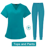 Wholesale Price Custom Logo Quick-Dry V-Neck Jogger Pocket Scrubs Comfortable Dentist Oral Hospital Nursing Uniform Sets for Men