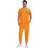 Unisex Washable Anti-wrinkle Surgical Uniform Women Men Medical Nurse Scrub Set Soft Breathable Jogger Doctor Nursing Workwear