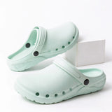New Cartoon Printed Medical Shoes Nursing Clogs EVA Flexible Anti-slip Scrub Slip on Shoes Garden Working Footwear Unisex
