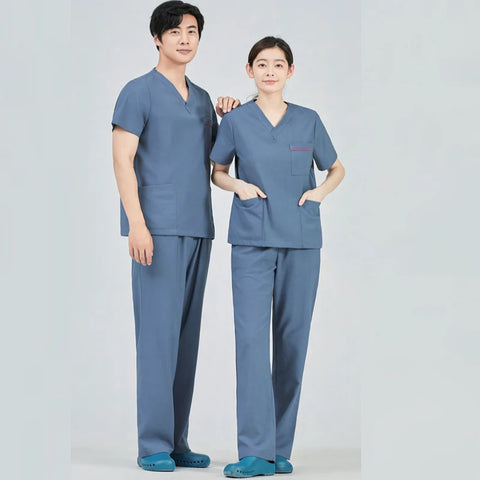 Comfortable V-Neck Wholesale Hospital Workwear Dental Clinic Doctors Surgical  Womens Medical Uniforms Scrubs Sets